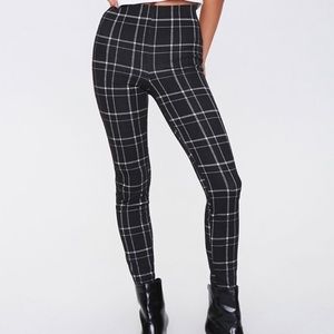 plaid leggings
